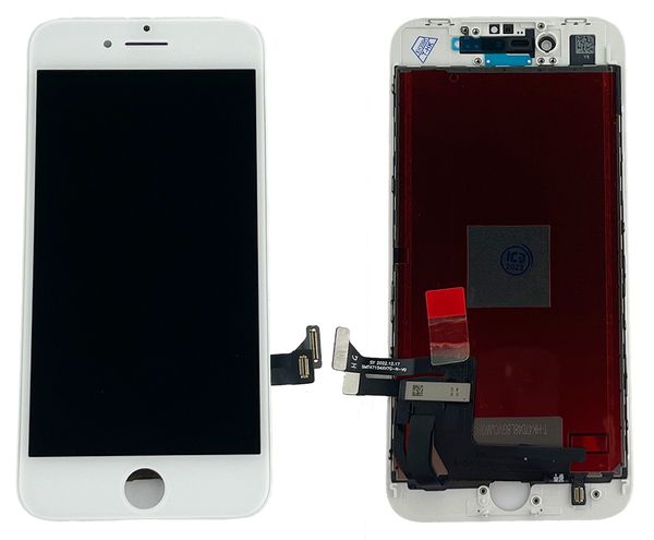 Компанія iCracked. Дисплей (екран) Apple iPhone 8 з тачскріном та рамкою, AAA, білий НФ-00000047 фото