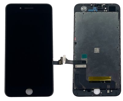 Компанія iCracked. Дисплей (экран) Apple iPhone 8 Plus оригинал LG (DTP/C3F) с тачскрином и рамкой REF, черный НФ-00001252 фото
