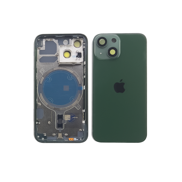 Компанія iCracked. Корпус iPhone 13 Mini в зборі Midnight Green з тримачем SIM, кнопками, магнітами та сіткою US НФ-00001432 фото