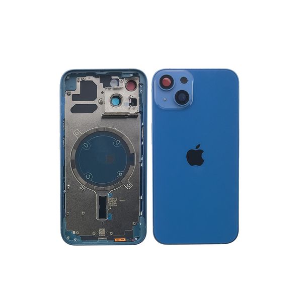 Компанія iCracked. Корпус iPhone 13 в зборі Blue з тримачем SIM, кнопками, магнітами та сіткою EU НФ-00001229 фото