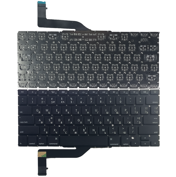 Компанія iCracked. Клавіатура MacBook Pro 15" A1398 (2012 - 2015) UA/EN/RU, горизонтальний Enter, Original НФ-00001049 фото