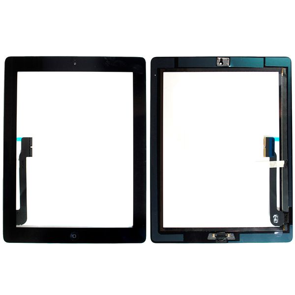 Компанія iCracked. Тачскрін (сенсор) iPad 3/4 AAA, (A2567, A2568, A2569) (A1538, A1550) Black НФ-00000267 фото