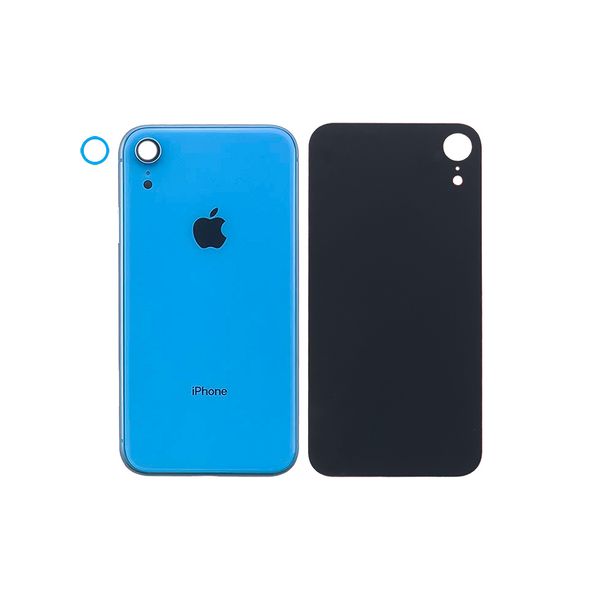 Компанія iCracked. Задня кришка корпусу iPhone XR Blue, звичайний виріз в зборі зі склом камери НФ-00001803 фото