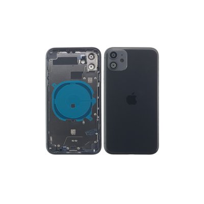 Компанія iCracked. Корпус iPhone 11 в зборі Black з тримачем SIM, кнопками та сіткою НФ-00000912 фото