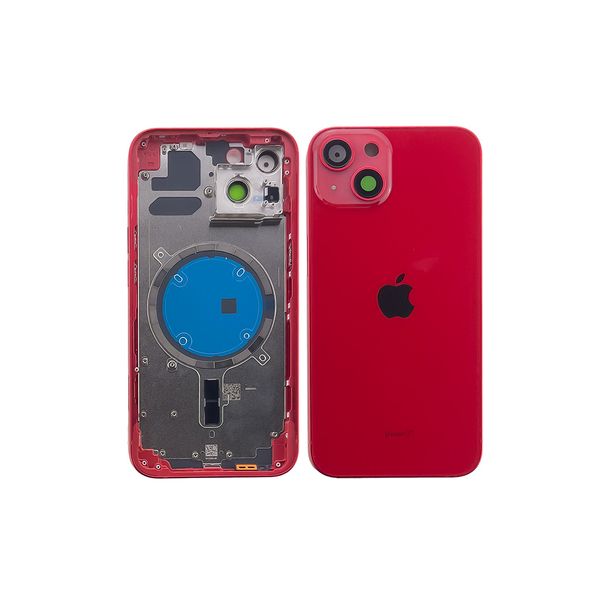Компанія iCracked. Корпус iPhone 13 в зборі Red з тримачем SIM, кнопками, магнітами та сіткою EU НФ-00001522 фото