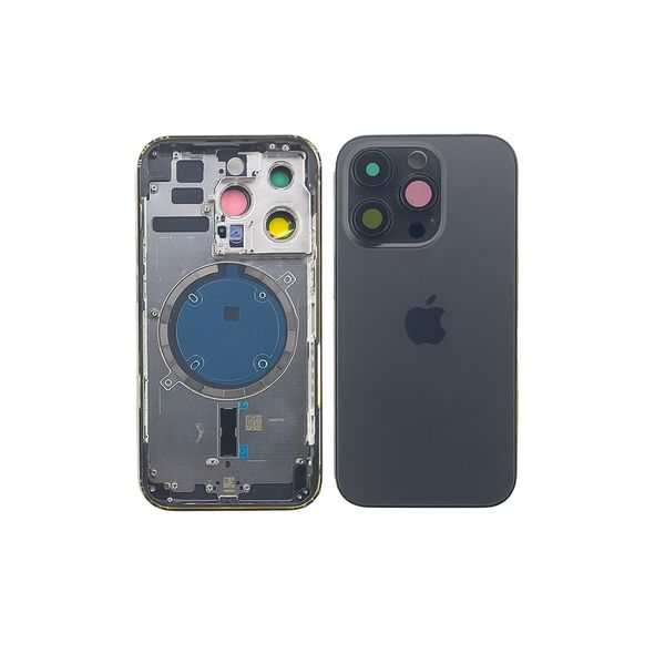 Компанія iCracked. Корпус iPhone 14 Pro в зборі Graphite з тримачем SIM, кнопками, магнітами та сіткою EU НФ-00001553 фото