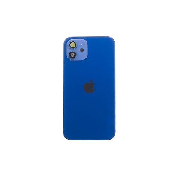 Компанія iCracked. Корпус iPhone 12 в сборе Blue с держателем SIM, кнопками, магнитами и сеткой US НФ-00001406 фото
