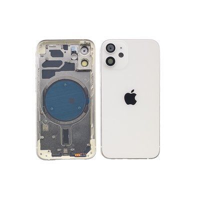 Компанія iCracked. Корпус iPhone 12 Mini в зборі White з тримачем SIM, кнопками, магнітами та сіткою US НФ-00001416 фото