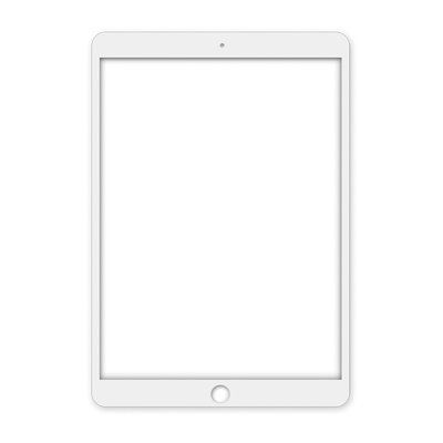 Компанія iCracked. Скло дисплея Apple iPad 9,7 без OCA плівки, біле НФ-00001348 фото