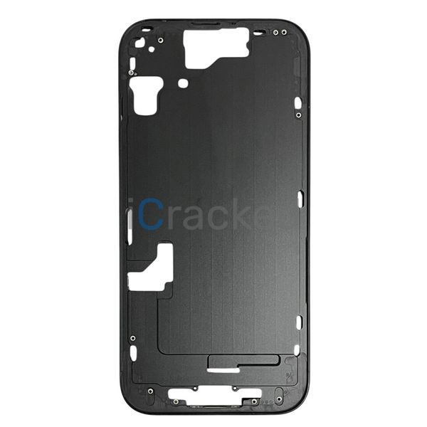 Компанія iCracked. Рамка корпусу iPhone 15 Black з тримачем SIM, кнопками та сіткою EU НФ-00002497 фото