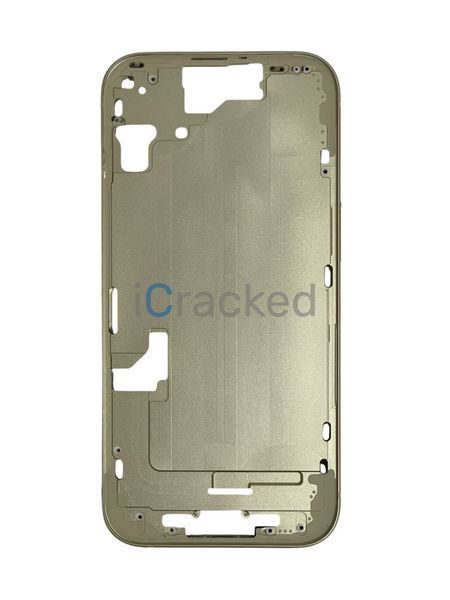 Компанія iCracked. Рамка корпуса iPhone 15 Yellow с держателем SIM, кнопками и сеткой EU НФ-00002501 фото