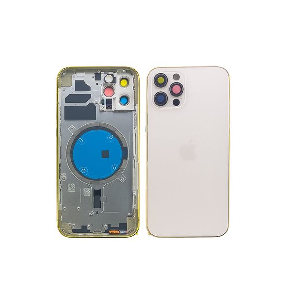 Компанія iCracked. Корпус iPhone 12 Pro в зборі Gold з тримачем SIM, кнопками, магнітами та сіткою US НФ-00001419 фото
