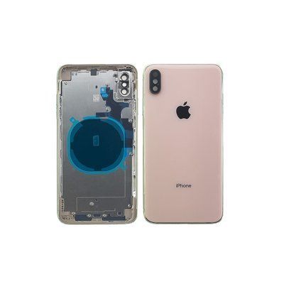 Компанія iCracked. Корпус iPhone XS Max в сборе Gold с держателем SIM, кнопками и сеткой НФ-00000833 фото