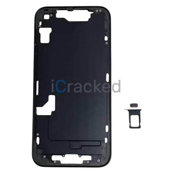 Компанія iCracked. Корпус iPhone 14 Midnight з тримачем SIM, кнопками та сіткою EU НФ-00001873 фото