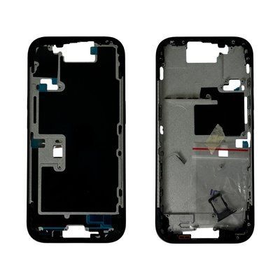 Компанія iCracked. Рамка корпуса iPhone 16 Pro Black Titanium в зборі з кнопками, магнітами та сіткою EU + кнопка Camera Control НФ-00003677 фото
