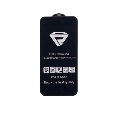 Компанія iCracked. Захисне скло 10D Full Glue Protect для Apple iPhone 7/8 Black НФ-00000516 фото