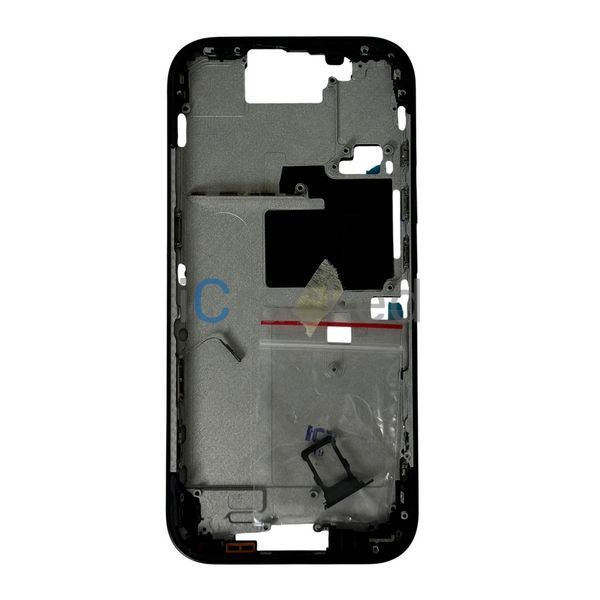 Компанія iCracked. Рамка корпуса iPhone 16 Pro Black Titanium в зборі з кнопками, магнітами та сіткою EU + кнопка Camera Control НФ-00003677 фото