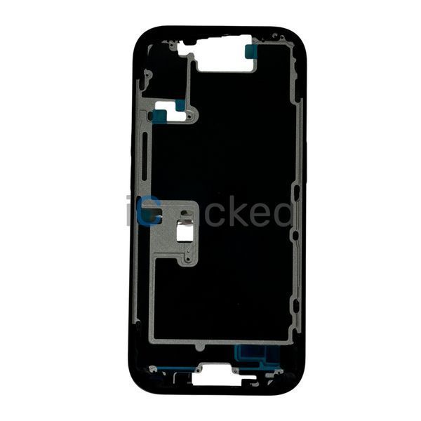 Компанія iCracked. Рамка корпуса iPhone 16 Pro Black Titanium в зборі з кнопками, магнітами та сіткою EU + кнопка Camera Control НФ-00003677 фото