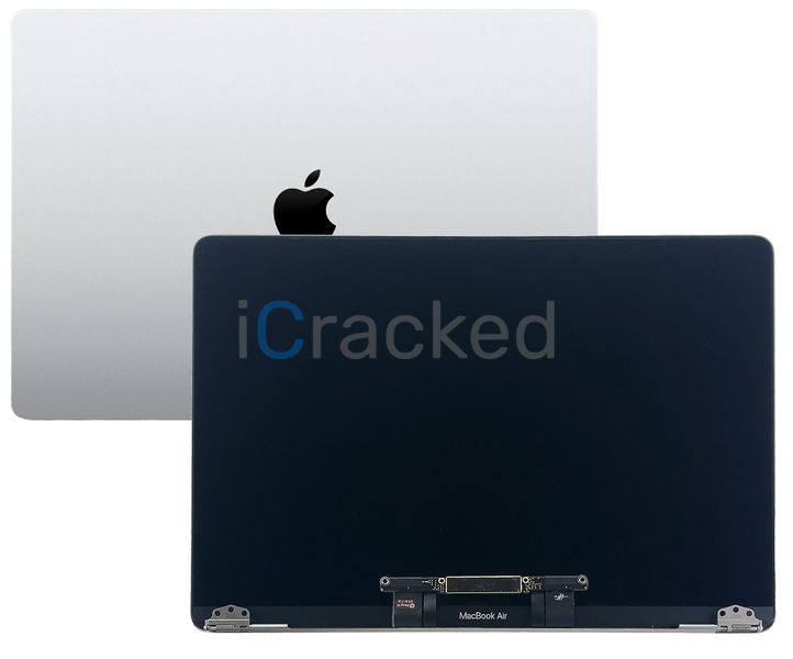 Компанія iCracked. Дисплей MacBook Air 13 M1 (2020) A2337 донор, в сборе с рамкой и крышкой, Silver НФ-00001379 фото