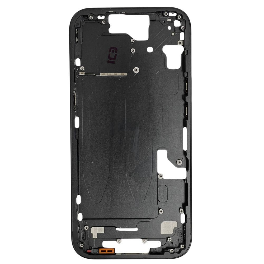 Компанія iCracked. Рамка корпусу iPhone 16 Black з тримачем SIM, кнопками та сіткою US НФ-00003459 фото