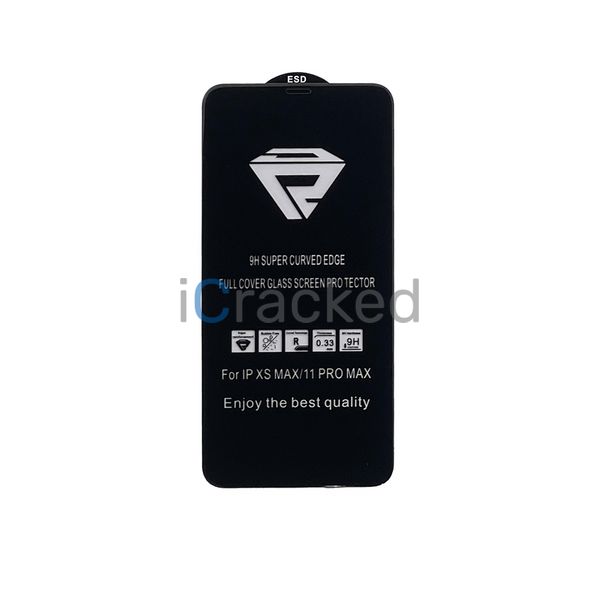 Компанія iCracked. Защитное стекло 10D Full Glue Protect Apple iPhone XS Max/11 Pro Max НФ-00000519 фото