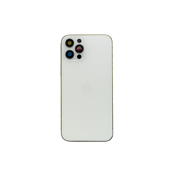 Компанія iCracked. Корпус iPhone 12 Pro Max в зборі White з тримачем SIM, кнопками, магнітами та сіткою US НФ-00001424 фото