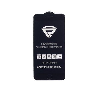Компанія iCracked. Захисне скло 10D Full Glue Protect для Apple iPhone 7 Plus/8 Plus Black НФ-00000520 фото
