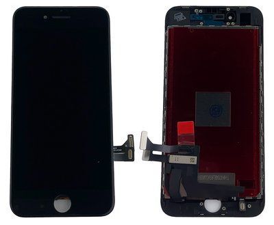 Компанія iCracked. Дисплей (екран) Apple iPhone 8 з тачскріном та рамкою, AAA, чорний НФ-00000046 фото