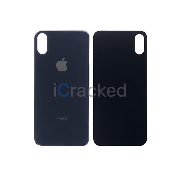 Компанія iCracked. Задняя крышка корпуса Apple iPhone X Black, большой вырез под камеру НФ-00000591 фото