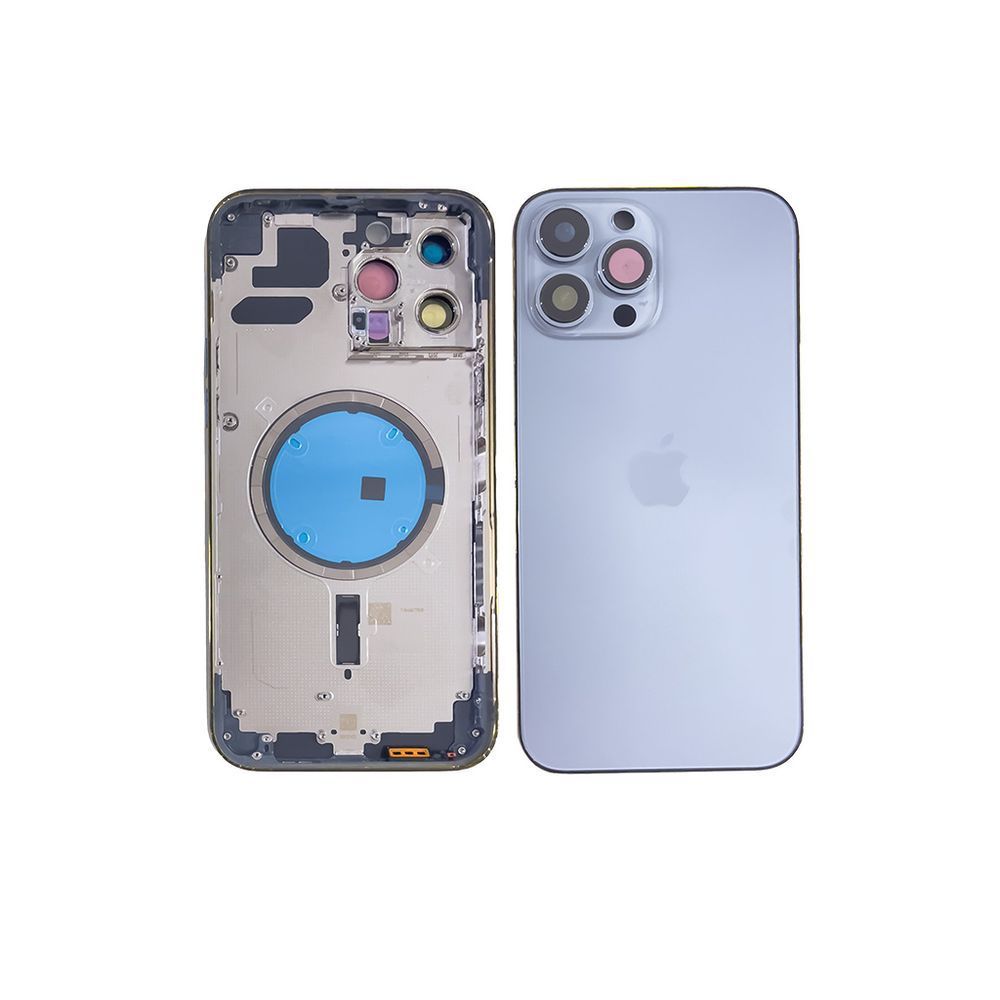 Компанія iCracked. Корпус iPhone 13 Pro Max в зборі Sierra Blue з тримачем SIM, кнопками, магнітами та сіткою US НФ-00001441 фото