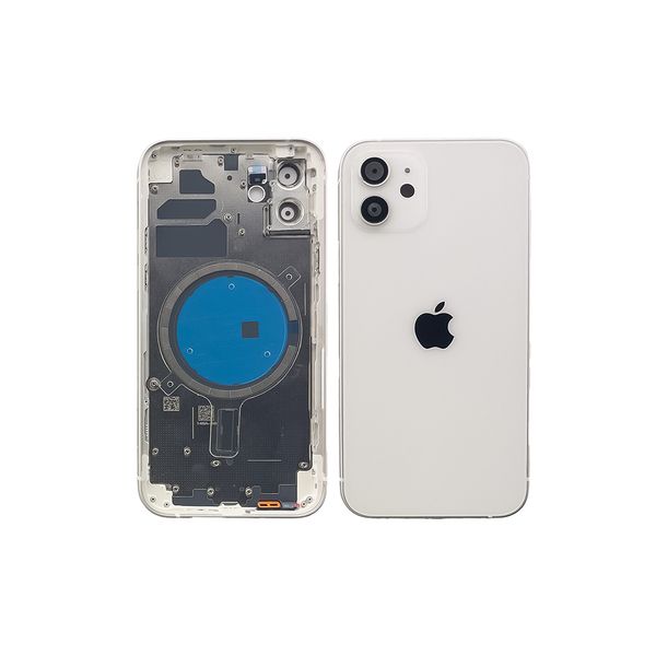 Компанія iCracked. Корпус iPhone 12 в сборе White с держателем SIM, кнопками, магнитами и сеткой EU НФ-00001078 фото