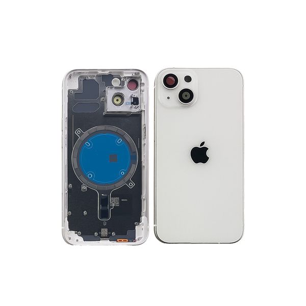 Компанія iCracked. Корпус iPhone 13 в зборі Starlight з тримачем SIM, кнопками, магнітами та сіткою US НФ-00001429 фото