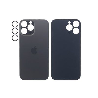 Компанія iCracked. Задня кришка корпусу iPhone 12 Pro Black, звичайний виріз та кільце камери НФ-00000565 фото