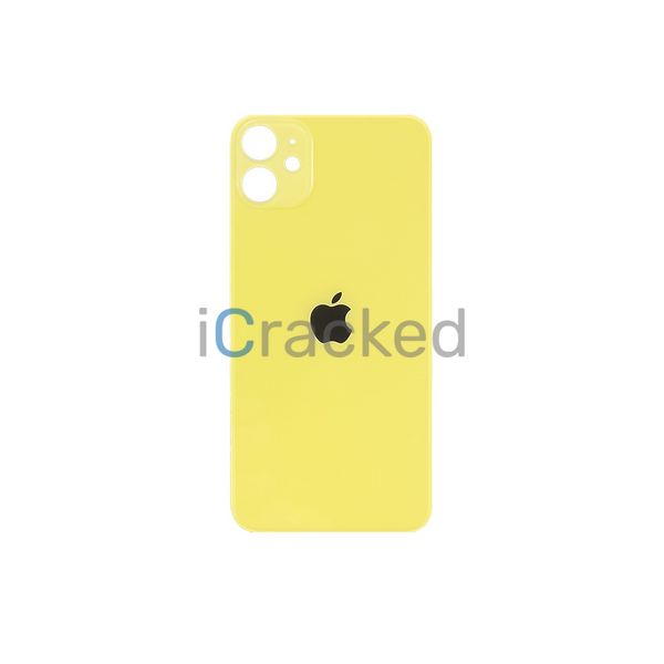 Компанія iCracked. Задняя крышка корпуса Apple iPhone 11 Yellow, большой вырез под камеру НФ-00000611 фото