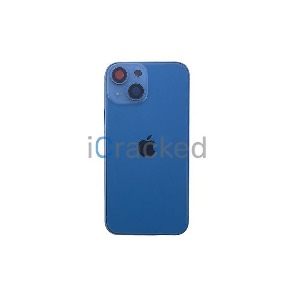 Компанія iCracked. Корпус iPhone 13 Mini в сборе Blue с держателем SIM, кнопками, магнитами и сеткой US НФ-00001431 фото