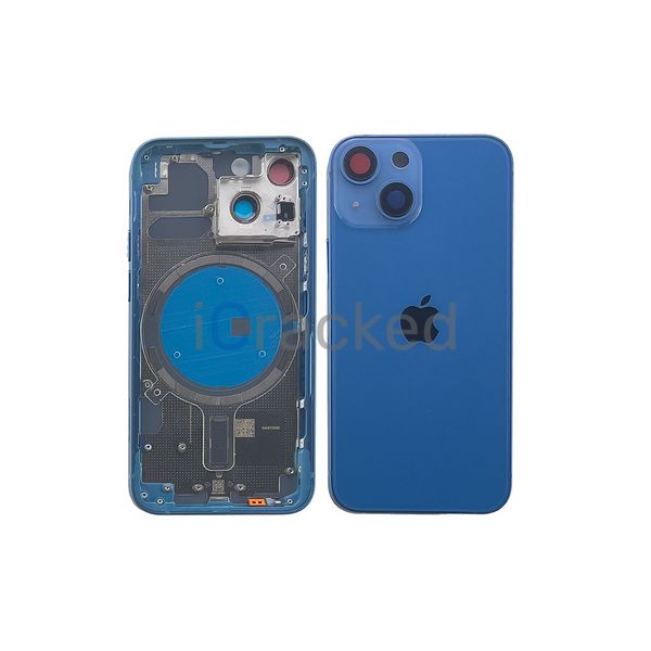 Компанія iCracked. Корпус iPhone 13 Mini в сборе Blue с держателем SIM, кнопками, магнитами и сеткой US НФ-00001431 фото