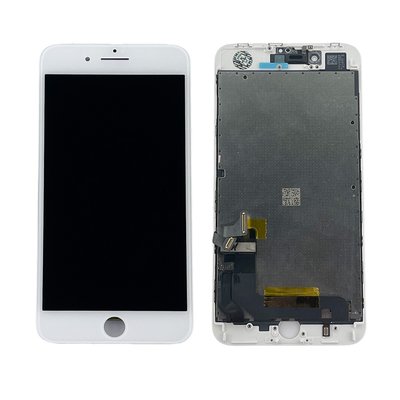 Компанія iCracked. Дисплей (екран) Apple iPhone 8 Plus оригінал LG(DTP/C3F) з тачскріном та рамкою REF, білий НФ-00001264 фото