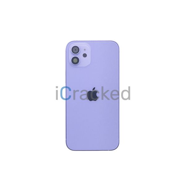 Компанія iCracked. Корпус iPhone 12 в зборі Purple з тримачем SIM, кнопками, магнітами та сіткою US НФ-00001408 фото