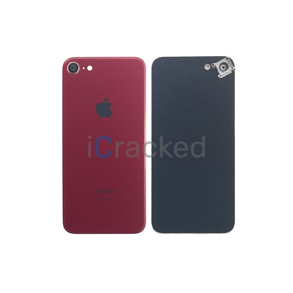 Компанія iCracked. Задняя крышка корпуса iPhone 8 Red, обычный вырез и кольцо камеры НФ-00001798 фото