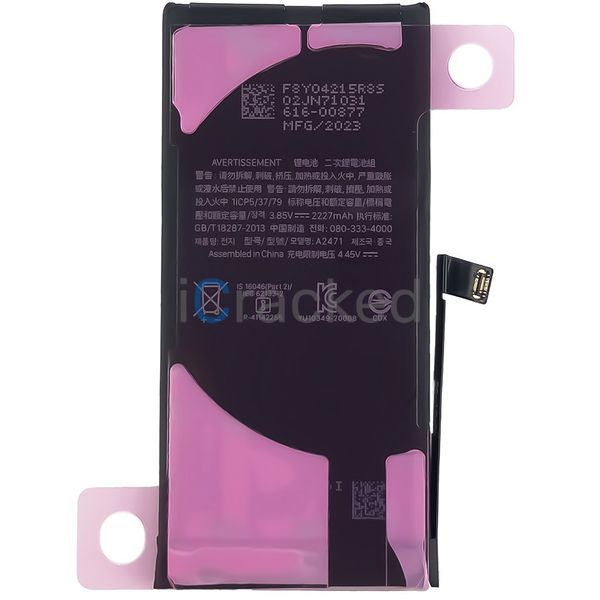 Компанія iCracked. Акумулятор (батарея) для iPhone 12 Mini з контролером, 2227 mAh. Оригінал НФ-00002243 фото