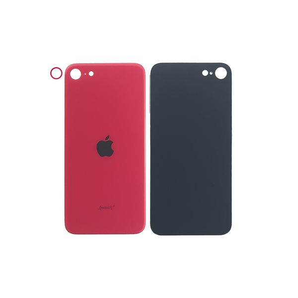 Компанія iCracked. Задняя крышка корпуса iPhone SE 2 Red, обычный вырез и кольцо камеры НФ-00000593 фото