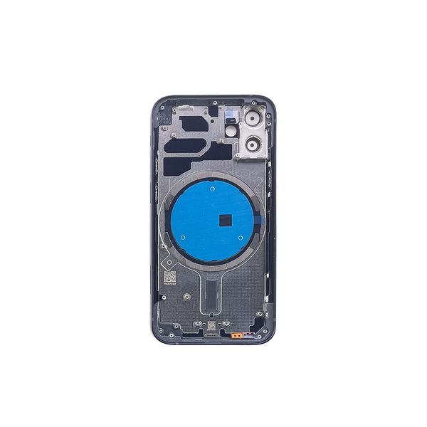 Компанія iCracked. Корпус iPhone 12 Mini в зборі Midnight з тримачем SIM, кнопками, магнітами та сіткою EU НФ-00001301 фото