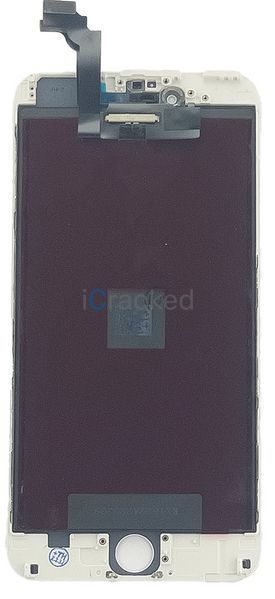 Компанія iCracked. Дисплей (экран) Apple iPhone 6 Plus с тачскрином и рамкой, AAA, белый НФ-00000503 фото