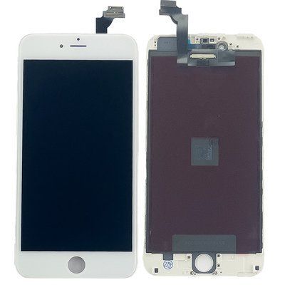 Компанія iCracked. Дисплей (экран) Apple iPhone 6 Plus с тачскрином и рамкой, AAA, белый НФ-00000503 фото