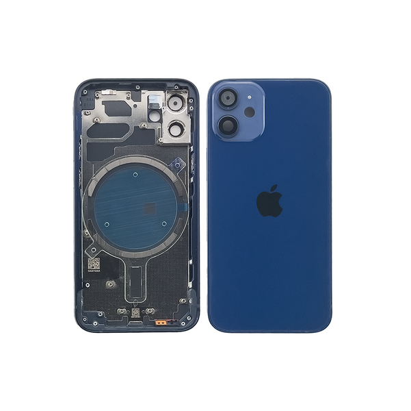 Компанія iCracked. Корпус iPhone 12 Mini в зборі Blue з тримачем SIM, кнопками, магнітами та сіткою EU НФ-00001302 фото