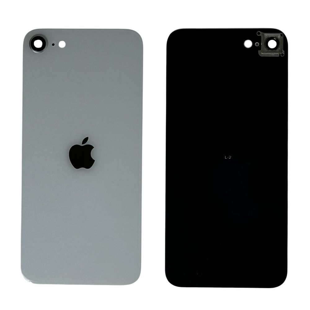 Компанія iCracked. Задня кришка корпусу iPhone SE 2 White, звичайний виріз і кільце камери НФ-00002689 фото