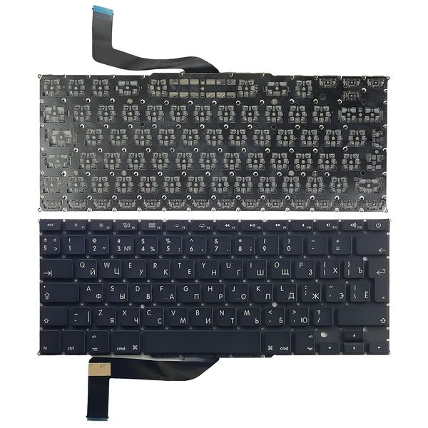 Компанія iCracked. Клавиатура MacBook Pro 15" A1398 (2012 - 2015) UA/EN/RU, вертикальный Enter, Original НФ-00001050 фото