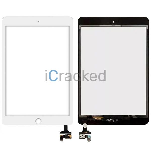 Компанія iCracked. Тачскрин (сенсор) iPad Mini 1/2 AAA с кнопкой, (A1489, A1490, A1491) (A1432, A1454, A1455) White НФ-00000279 фото