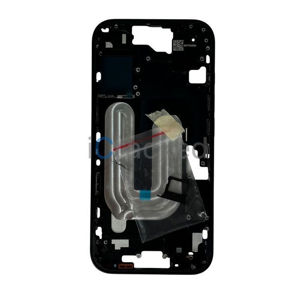 Компанія iCracked. Рамка корпуса iPhone 16 Black Titanium в зборі з кнопками та сіткою EU НФ-00003697 фото