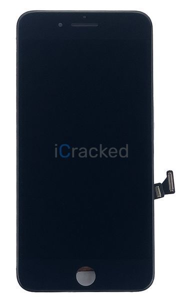 Компанія iCracked. Дисплей (экран) Apple iPhone 8 Plus с тачскрином и рамкой, AAA, черный НФ-00000507 фото